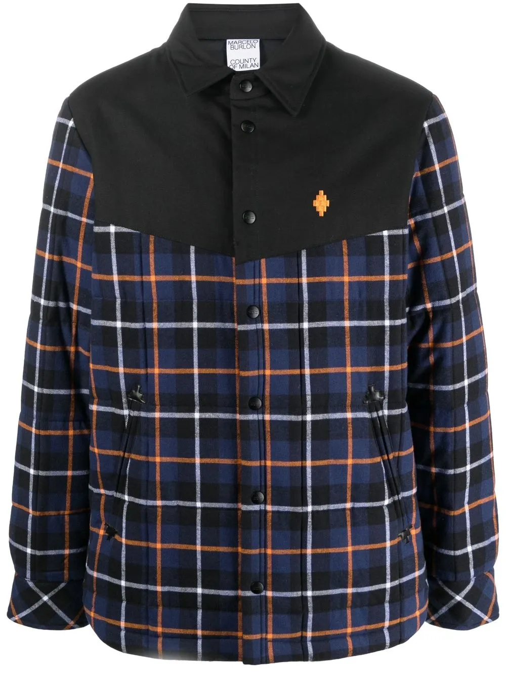 

Клетчатая куртка с длинными рукавами Marcelo Burlon County of Milan, синий