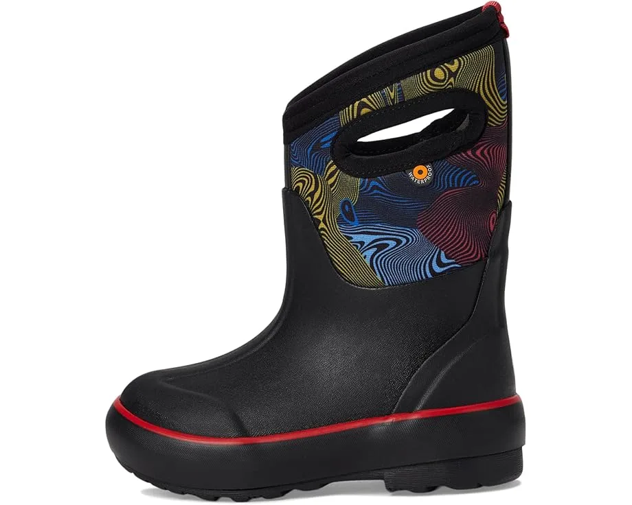 Ботинки Bogs Kids Classic II - Warped Stripes (Toddler/Little Kid/Big Kid), Black Multi — фото 4