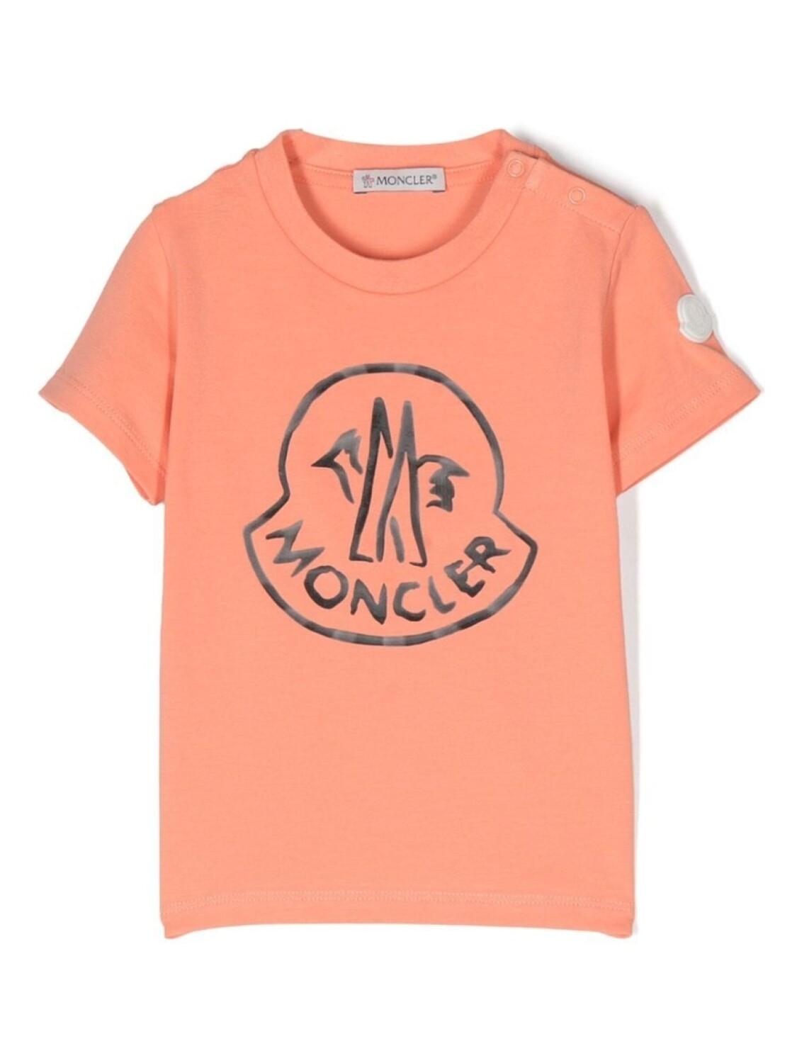 

Футболка с логотипом Moncler Enfant, розовый