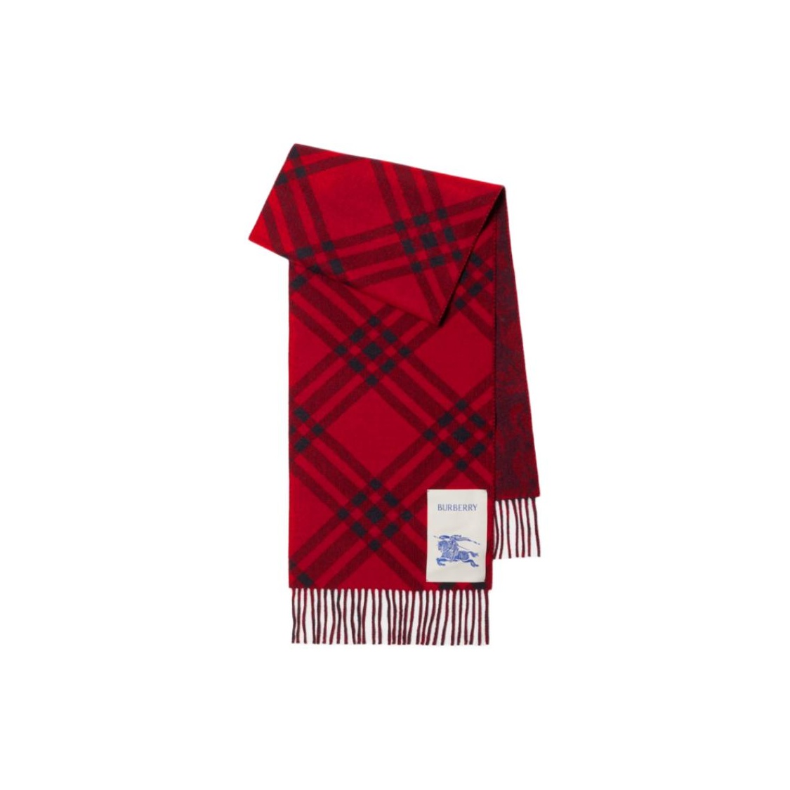 

Burberry Обратимый шарф из кашемира с розовым узором, Красный, Burberry Обратимый шарф из кашемира с розовым узором