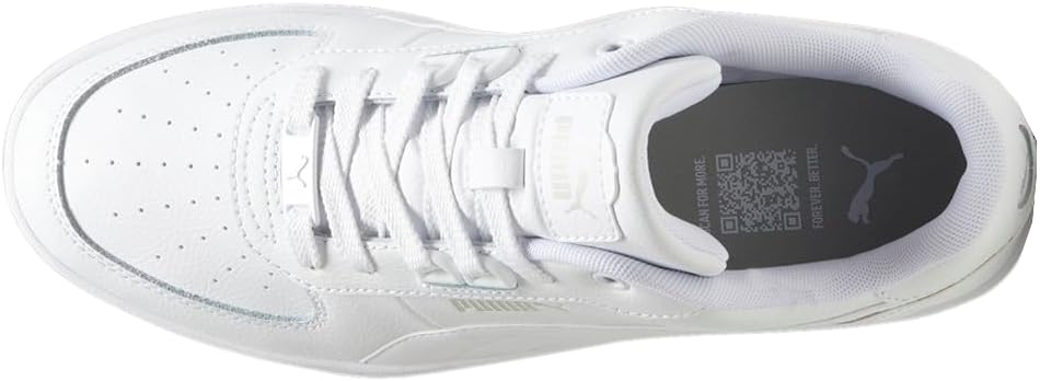 Мужские кроссовки PUMA Caven 2.0 Lux на шнуровке - Белые — фото 4