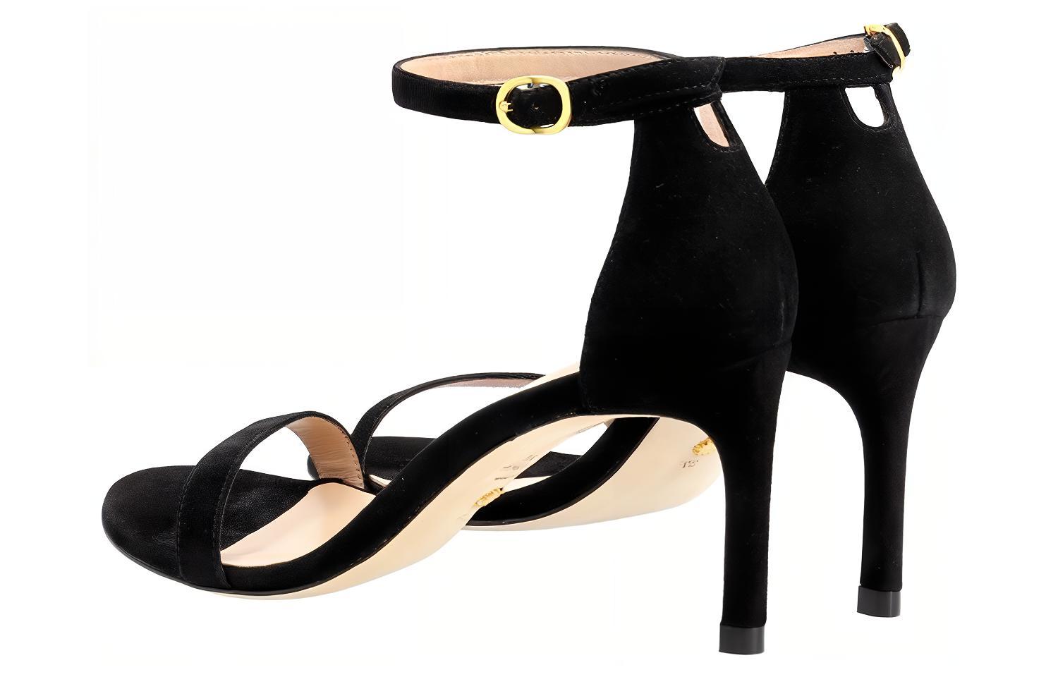 SW One Strap Sandals Women's Black Stuart Weitzman — фото 4