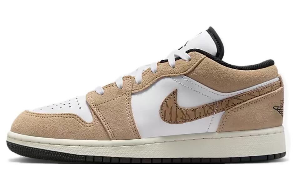 Кроссовки Jordan 1 Low SE 'Brown Elephant' GS