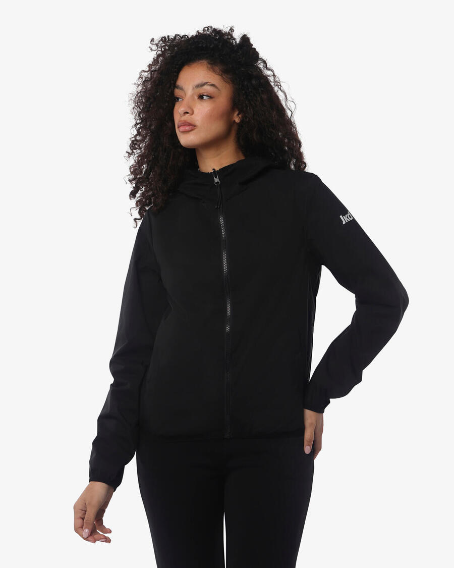 

JAKED Женская синтетическая фитнес-куртка черного и ледяного цветов