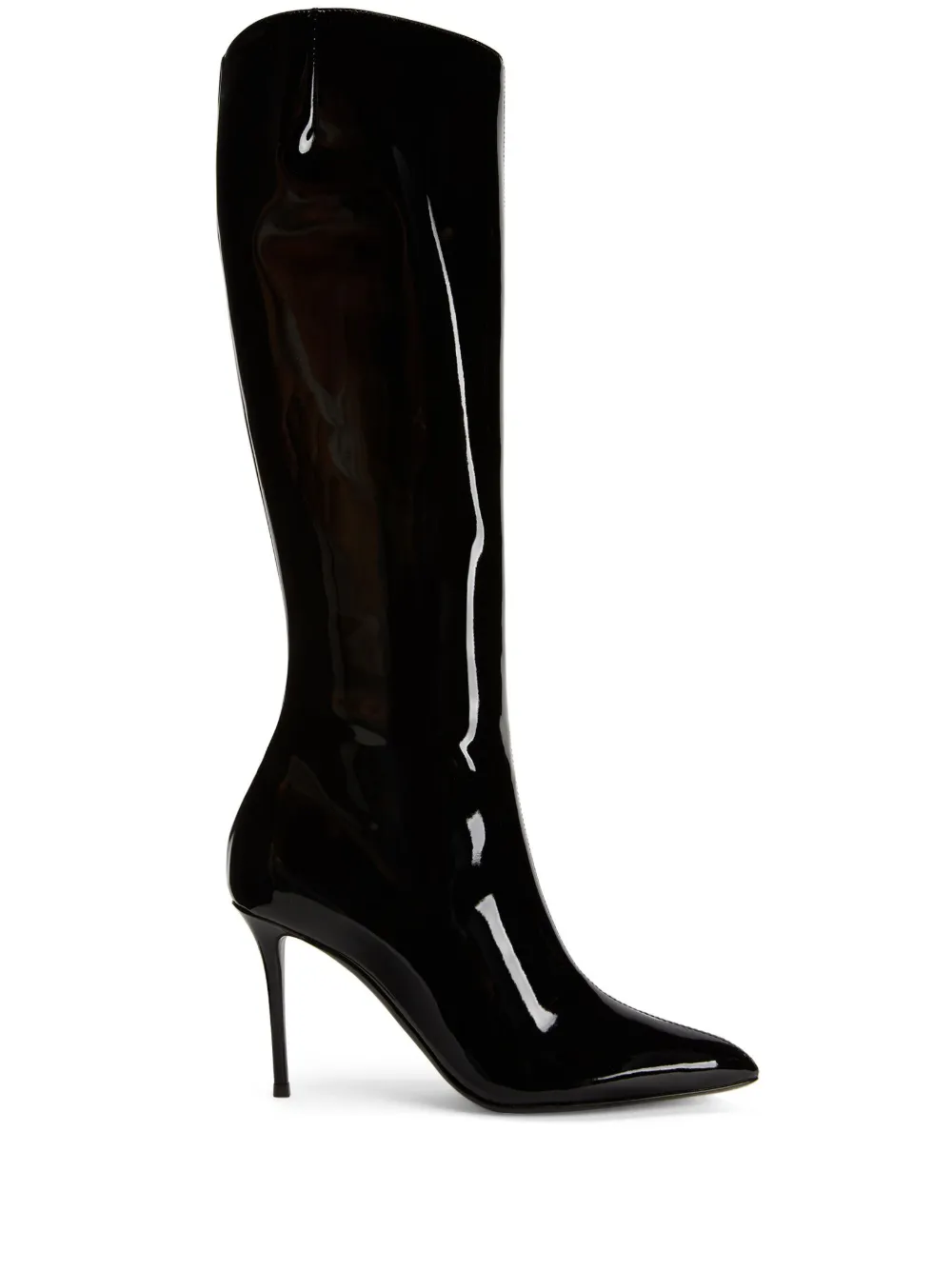 Лакированные сапоги Brytta 90 Giuseppe Zanotti, черный