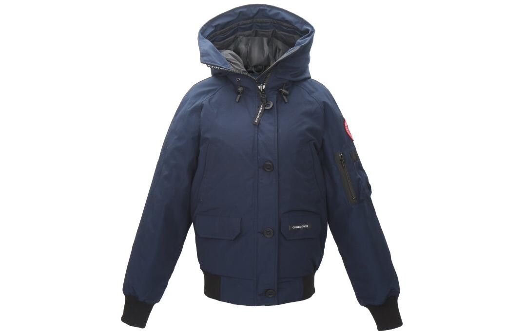 

Женский пуховик Canada Goose, темно-синий