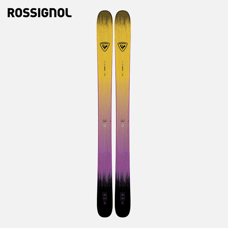 

Rossignol Женские двухбортные лыжи SENDER Freestyle (фиксированные крепления в комплект не входят), желтые (без креплений), 176 см