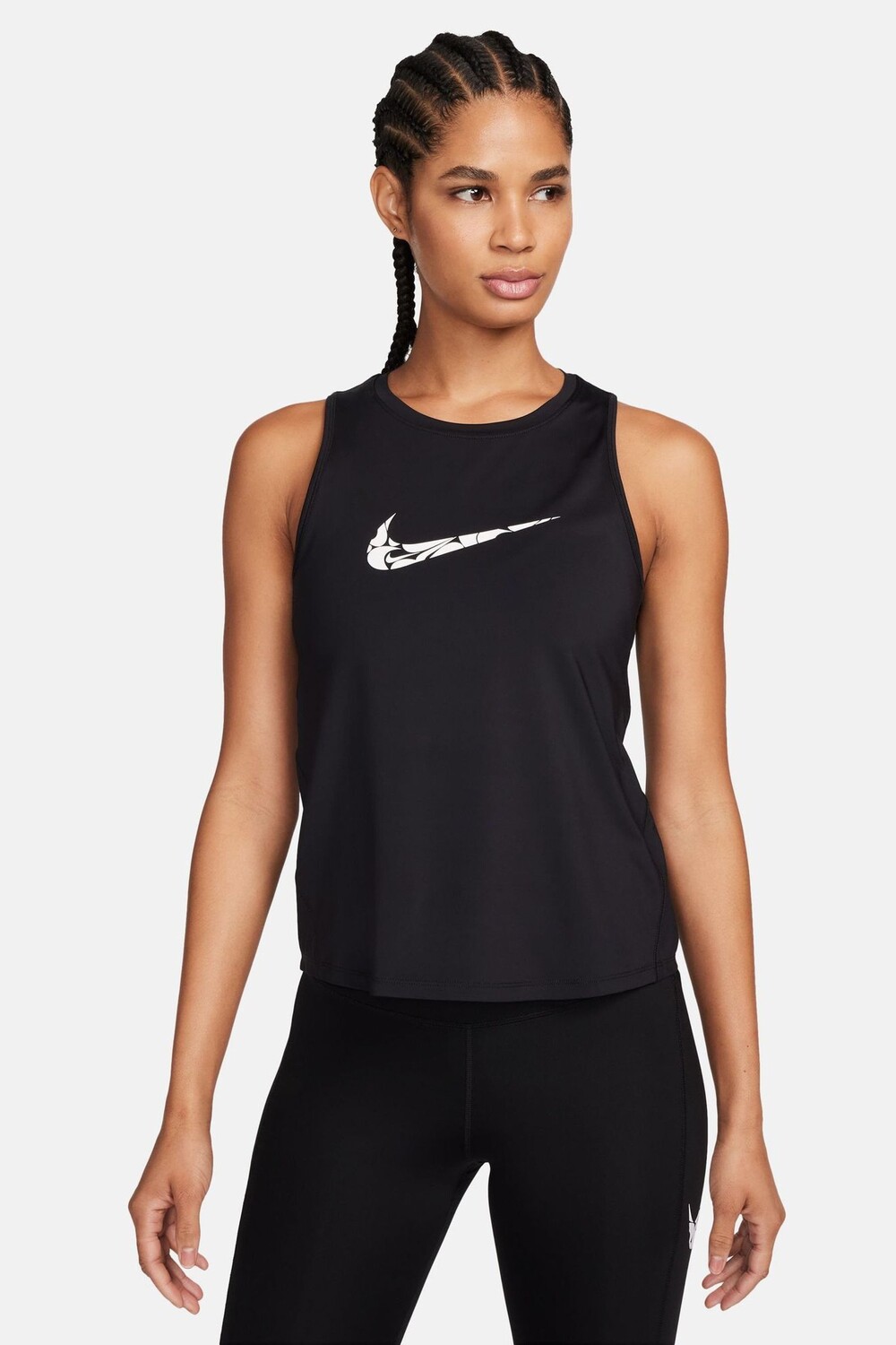 

Топ без рукавов One Swoosh Dri Fit для бега Nike, черный
