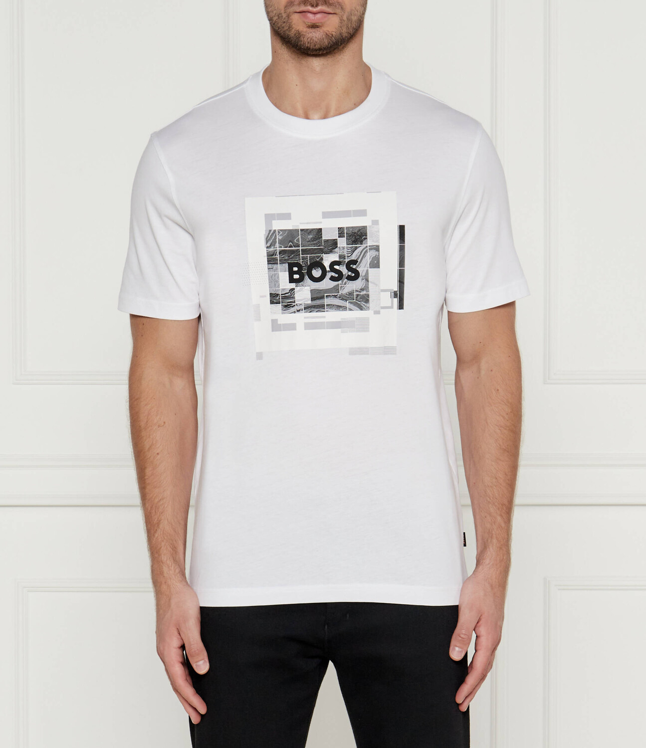 

Футболка BOSS ORANGE TE_URBAN Regular Fit, белый