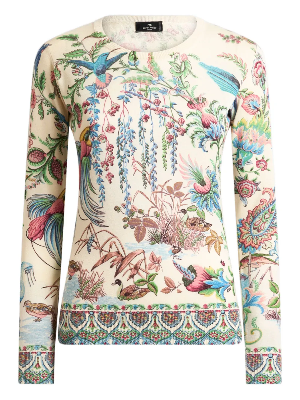 

Топ с мотивом флоры и фауны Etro, нейтральный