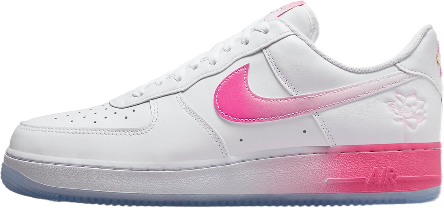 

Мужские кроссовки Nike Air Force 1 '07 PRM, белый/желтый/розовый