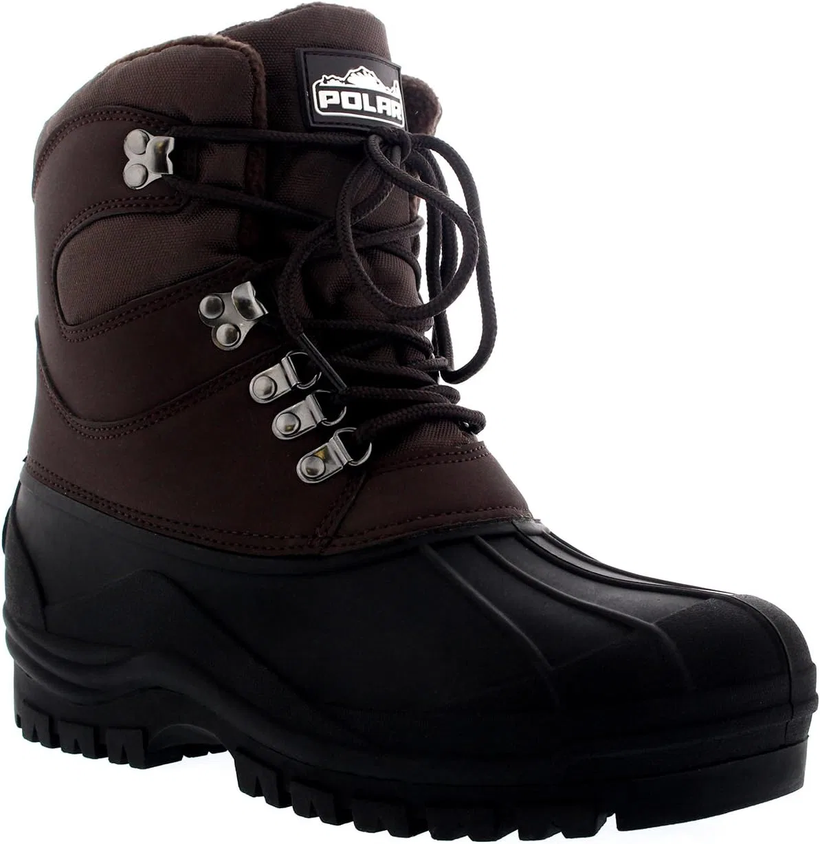 Ботинки POLAR Herren Schneestiefel, wasserdicht, zum Wandern, Wandern, kurze Stiefeletten, Brown — фото 3