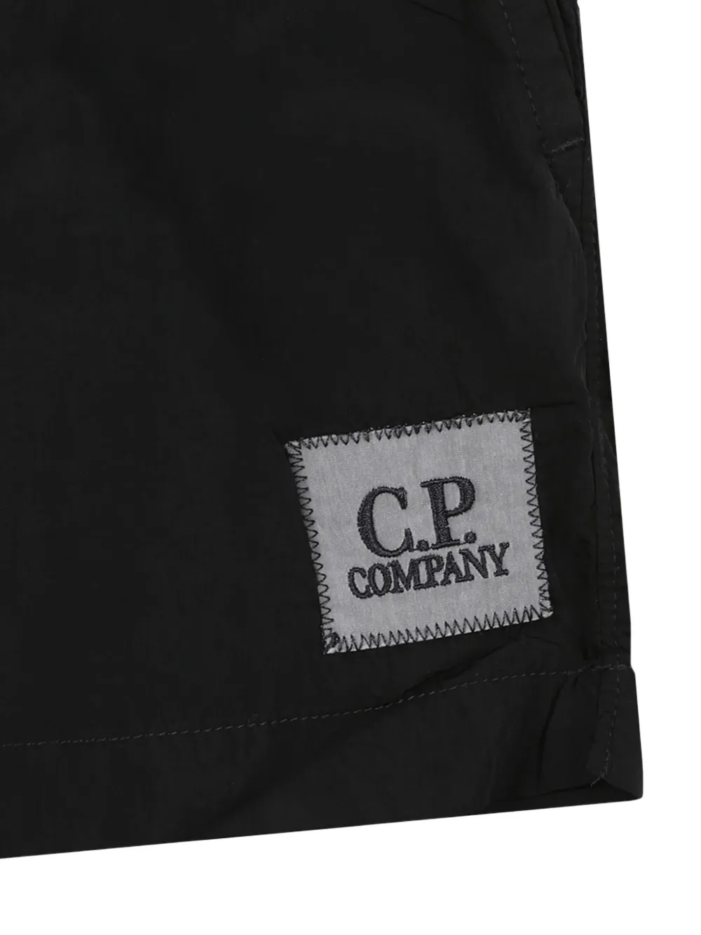 Плавки-шорты с нашивкой-логотипом C.P. Company Kids, черный — фото 3