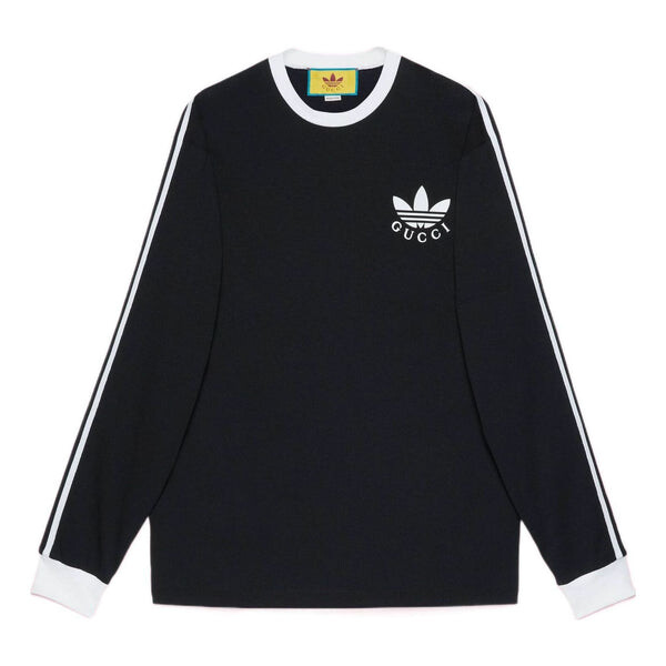 

Футболка adidas x long sleeve t-shirt 'black' Gucci, черный