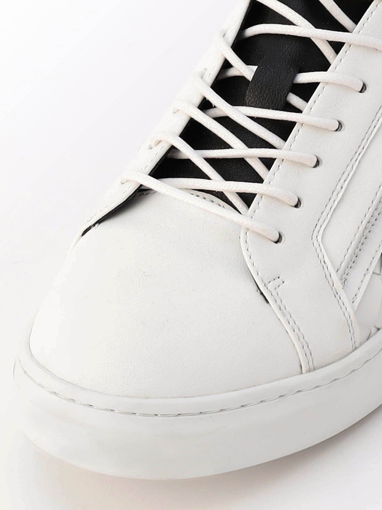 Кроссовки [RIELABO] Intrecciato с боковой молнией NICOLE CLUB FOR MEN, 09 White — фото 3