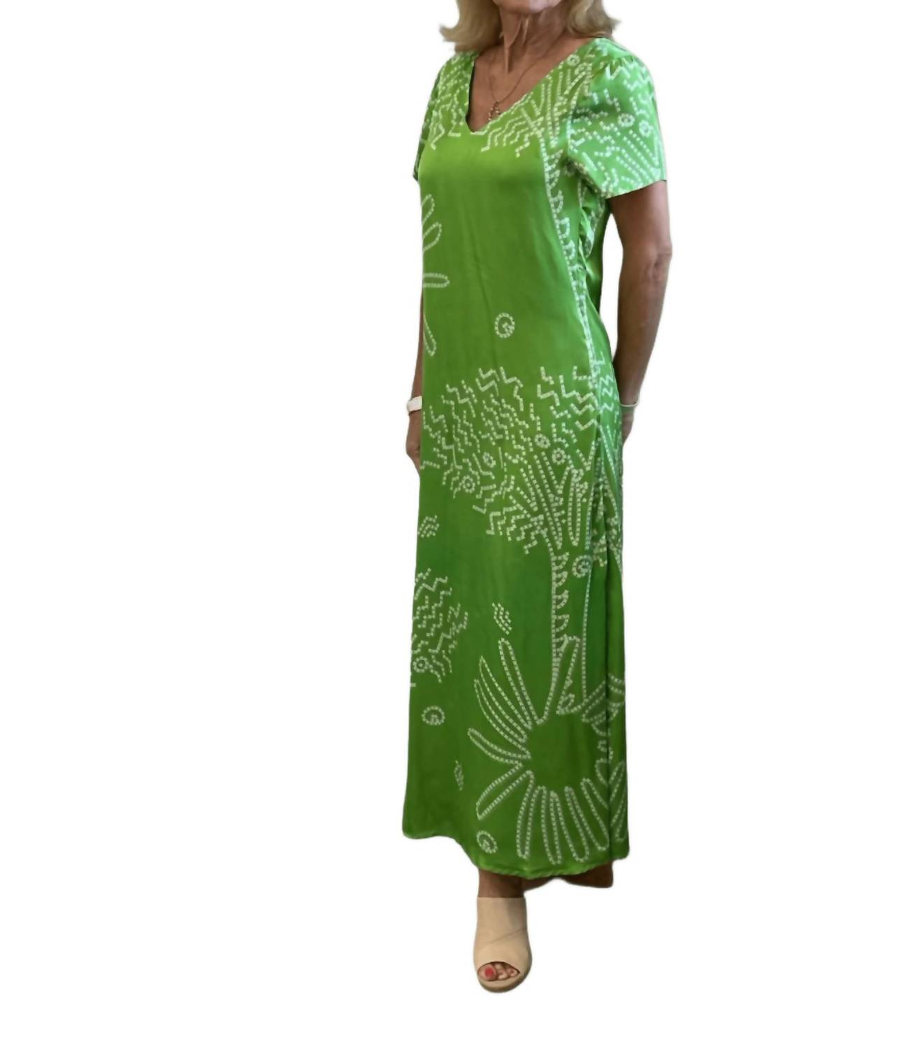 

Платье миди Anna в яблочно-зеленом цвете Anna Cate