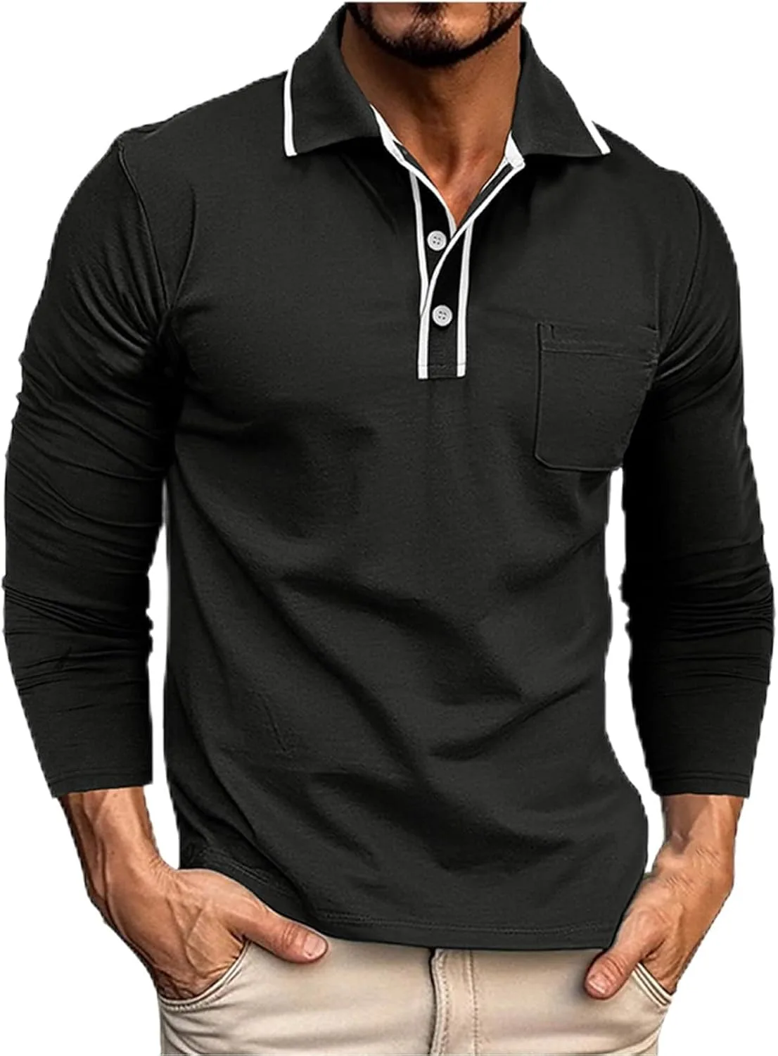 

Мужская поло с длинным рукавом для гольфа YSERB