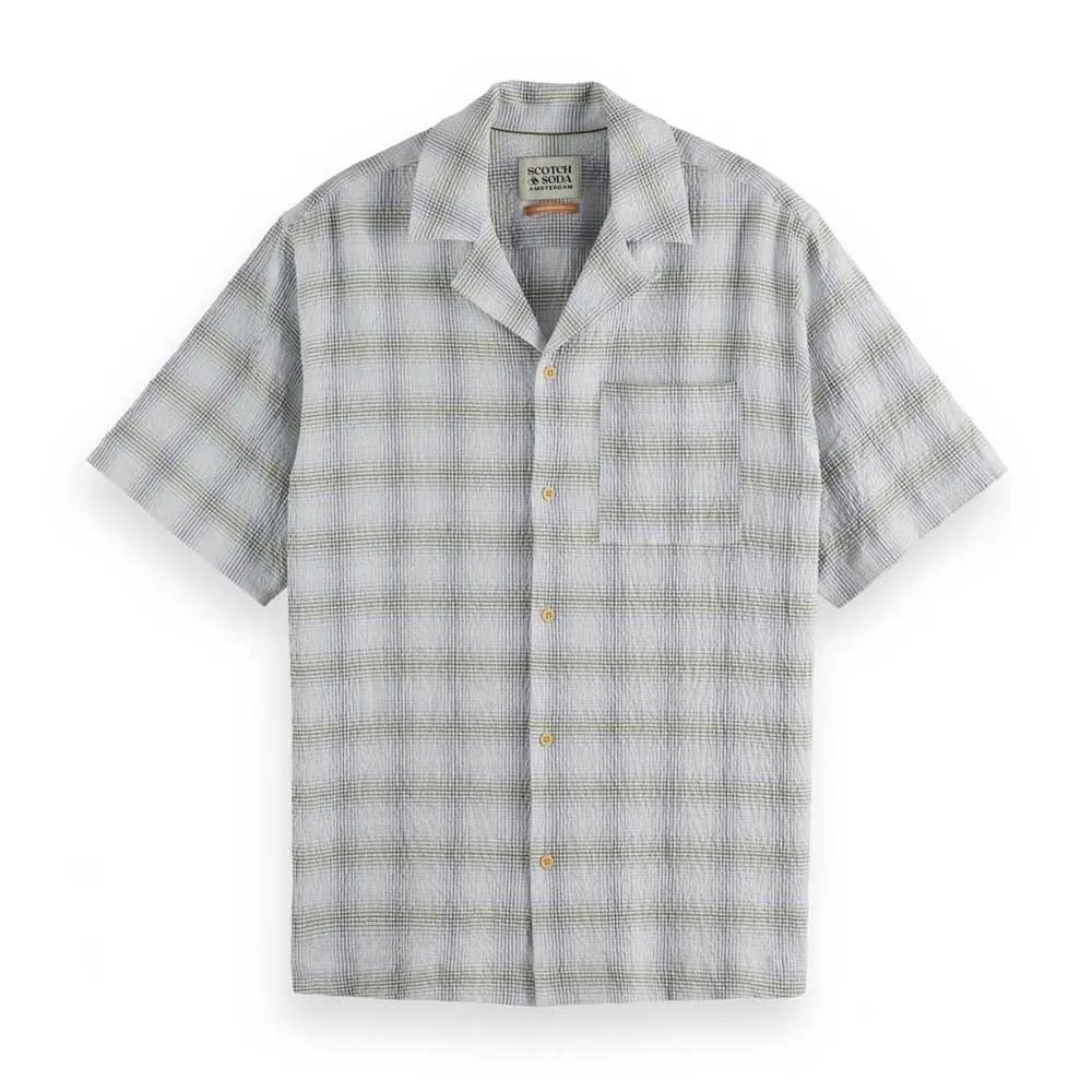 

Рубашка с коротким рукавом Scotch & Soda 180031 Relaxed Fit, серый