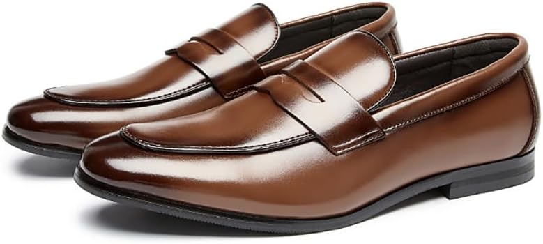 

Мужские премиальные легкие мокасины TNXZ из натуральной кожи с прокладкой, дышащие, модные лоферы, коричневый