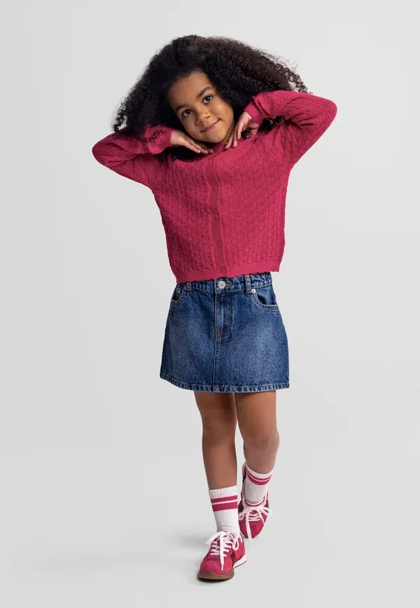 Юбка джинсовая Minoti Classic five pocket denim skirt, темно-синий деним