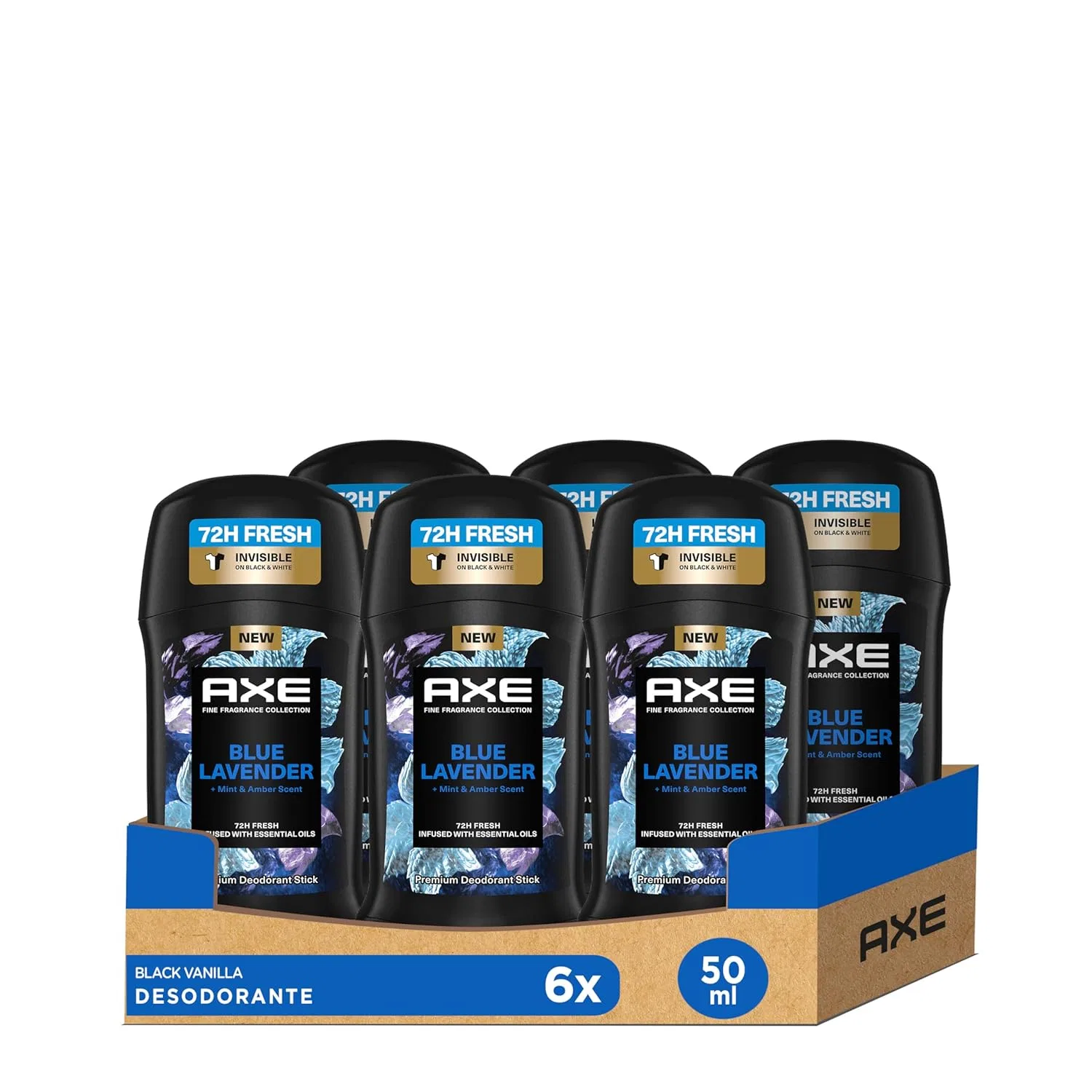 Дезодорант-стик Axe Blue Lavender, 6 x 50 мл Axe