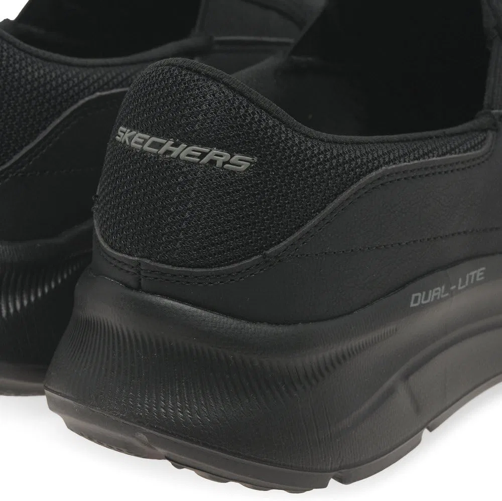 Мужские кроссовки Skechers Equalizer 5.0 Persistable, Black Mesh With Duraleather Trim — фото 2