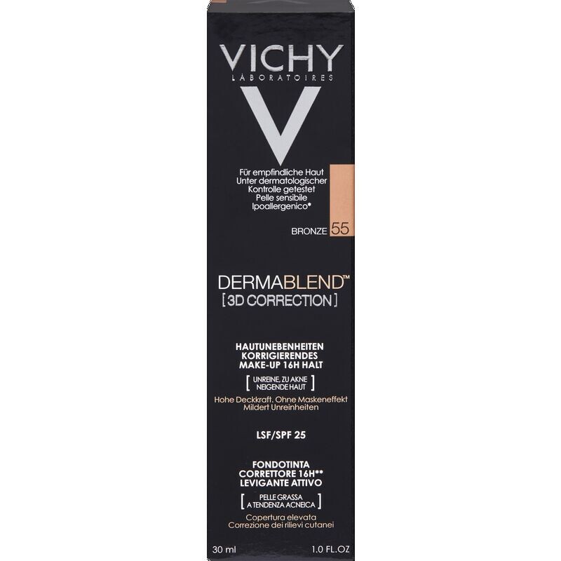 

ДЕРМАБЛЕНД 3D макияж 55 бронза VICHY, 30 ml