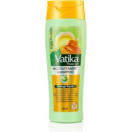 

Мультивитаминный шампунь с яичным протеином 400 мл Vatika Naturals
