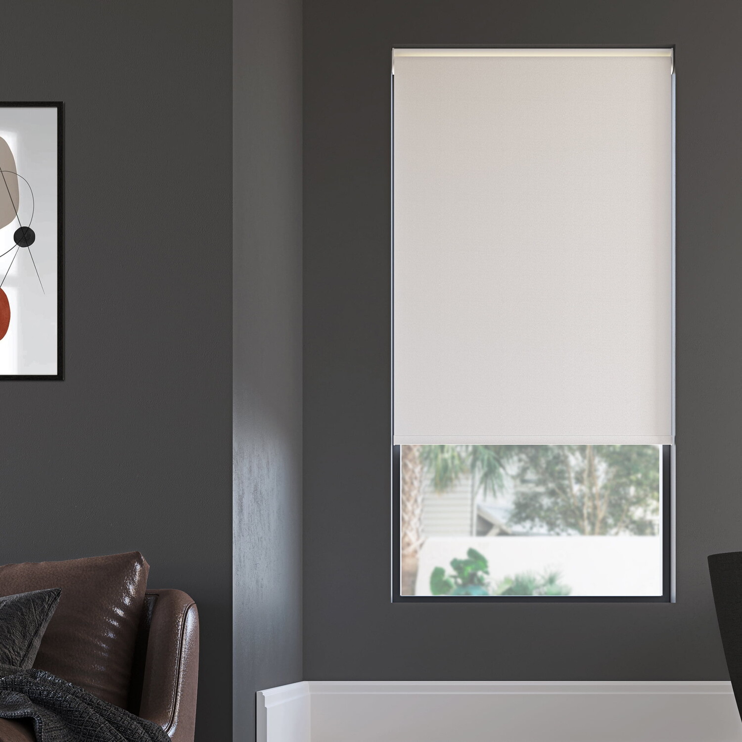 

Рулонная штора Sun Zero Langley 45 x 72 дюйма, белый