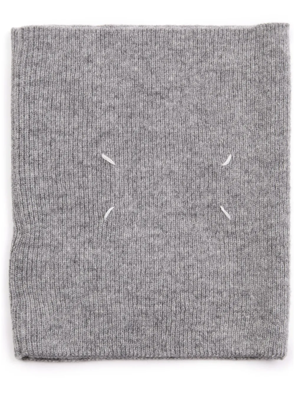 

Шерстяной шарф с декоративной строчкой MAISON MARGIELA, серый