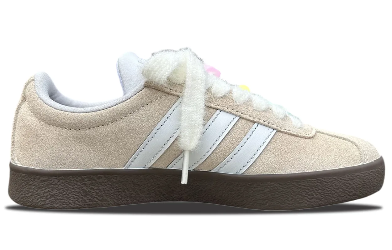 Adidas Vl Court Classic легкие и дышащие низкие немецкие армейские кроссовки Unisex Beige — фото 3