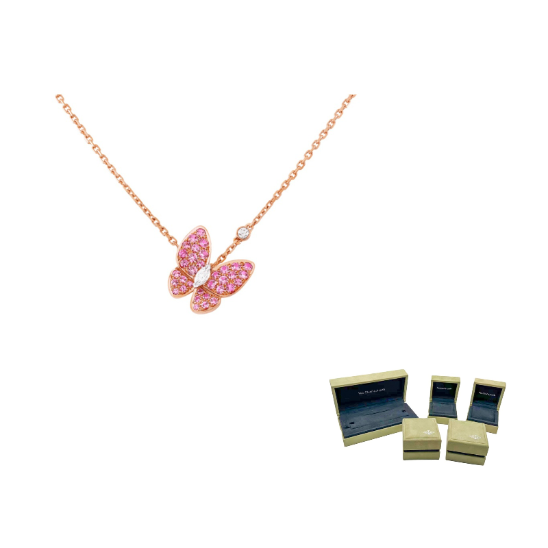 

Van Cleef & Arpels Две подвески в серии Butterfly 18K Rose Gold для женщин