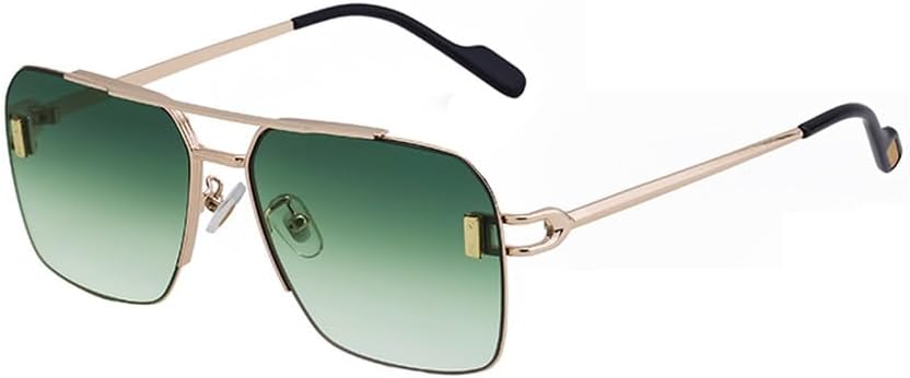 

Большие солнцезащитные очки для мужчин, роскошные металлические солнцезащитные очки для женщин, модные классические очки-щитки, солнцезащитные очки UV400 LVTFCO, C7golddoublegreen