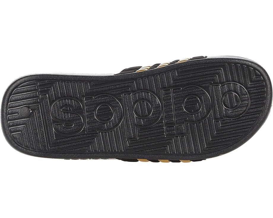 Сандалии adidas adissage, цвет Core Black/Gold Metallic/Core Black — фото 3