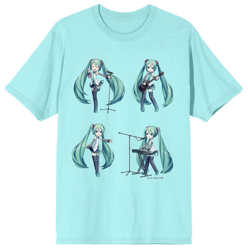 

Детская футболка с рисунком Hatsune Miku Band Design Licensed Character, синий