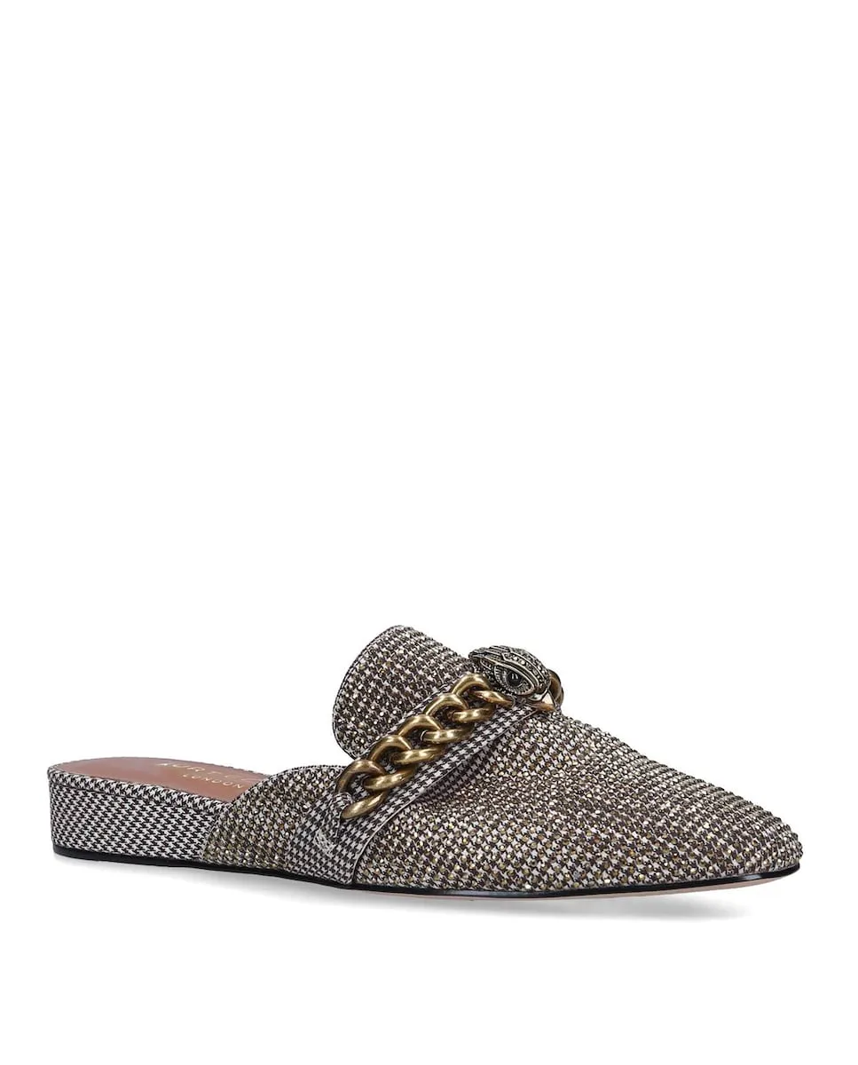 Женские сабо с цепочкой бежевые Kurt Geiger, бежевый — фото 4