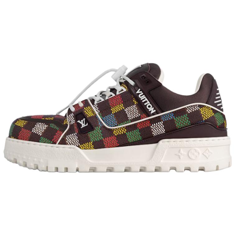 

LOUIS VUITTON Кроссовки для скейтбординга Trainer Maxi Low, мужские, коричневые