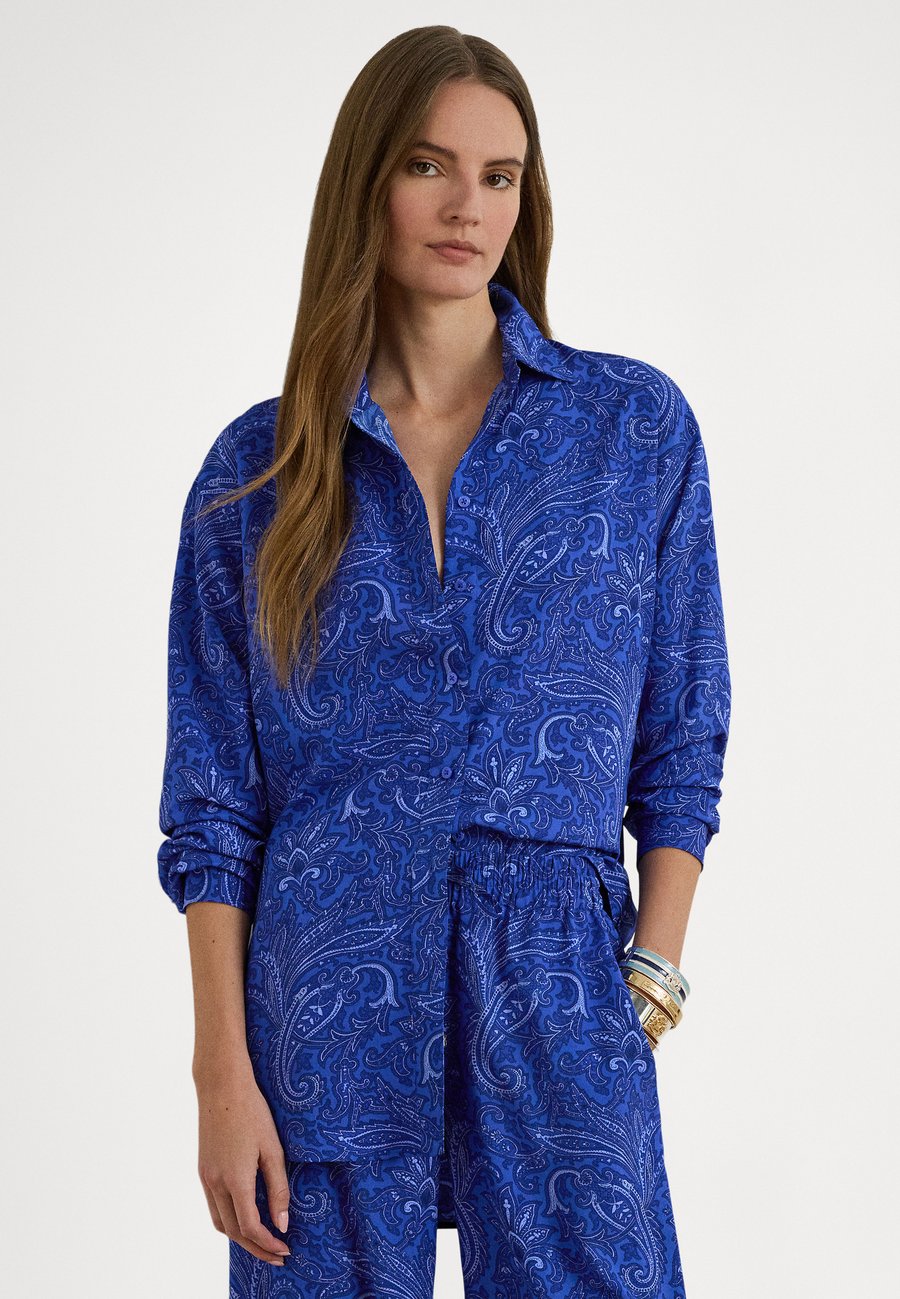 

Блуза Lauren Ralph Lauren RELAXED FIT PAISLEY CREPE SHIRT, Blue Multi/Blue
