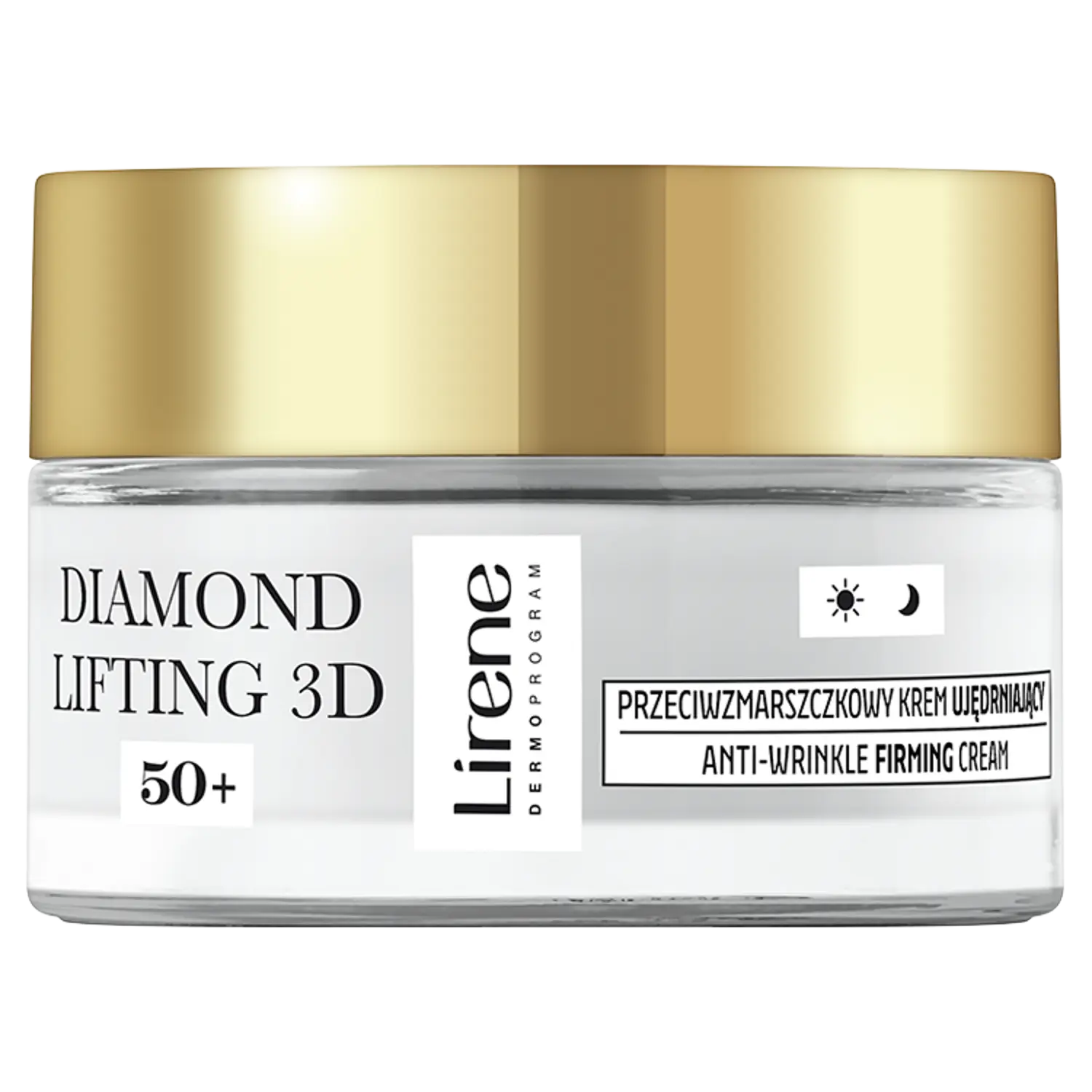 

Укрепляющий крем для лица от морщин 50+ для дня и ночи Lirene Diamond Lifting 3D, 50 мл
