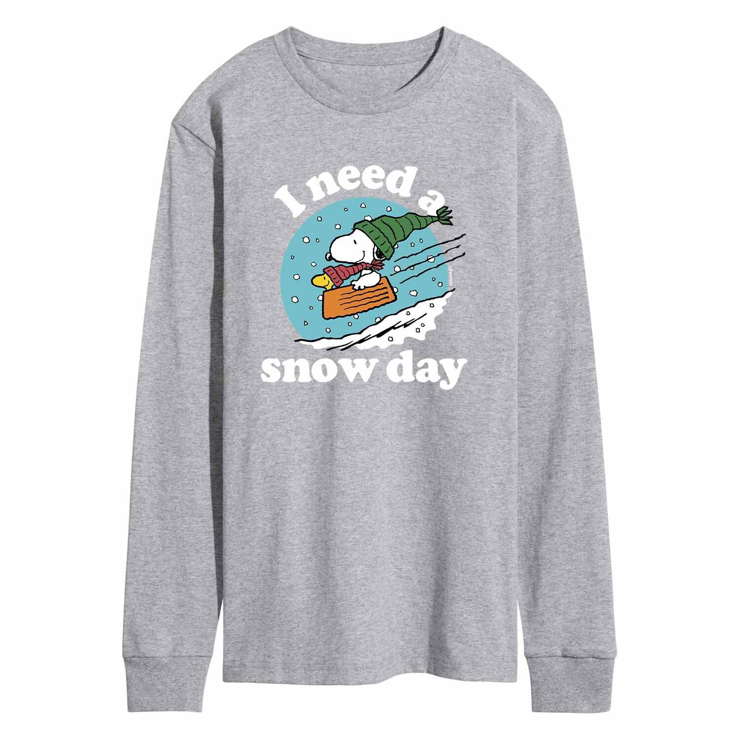 

Мужская футболка Peanuts Snow Day Licensed Character