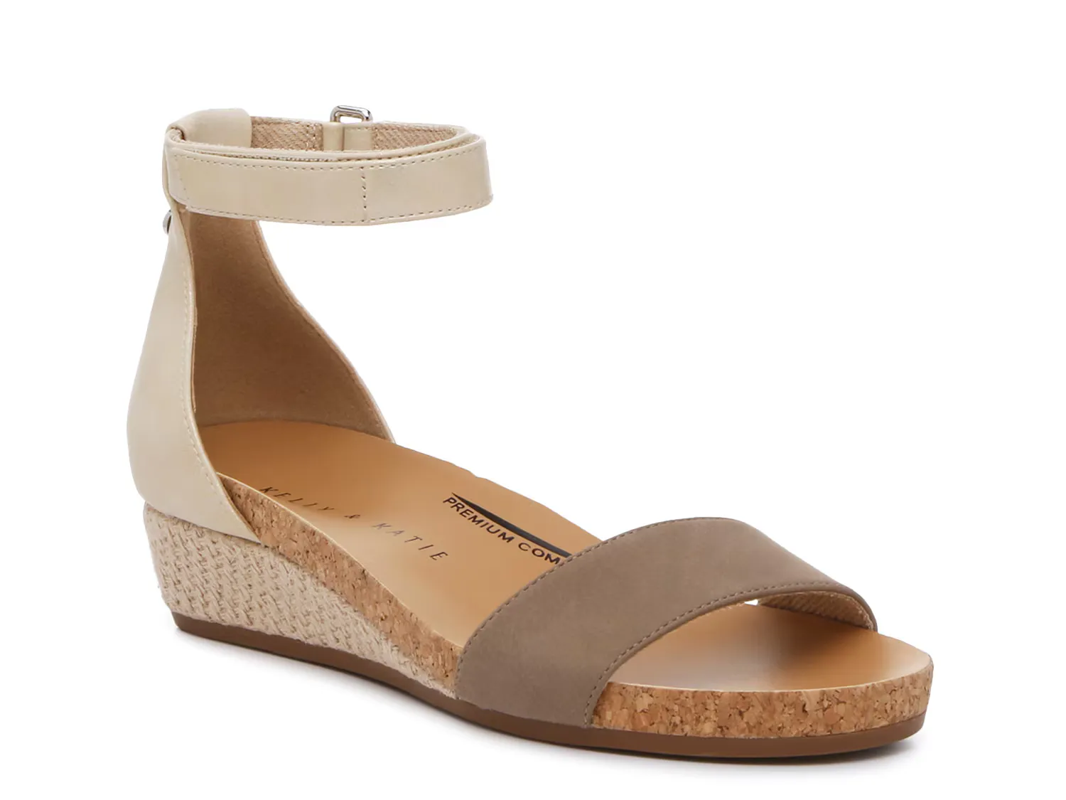 

Сандалии Neriah Wedge Sandal Kelly & Katie, цвет taupe_ivory