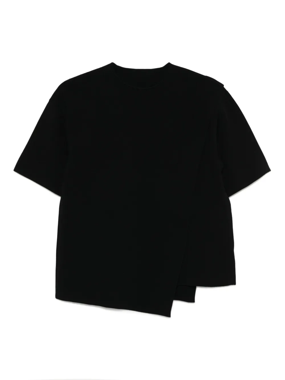 

Трикотажный топ асимметричного кроя JNBY, черный