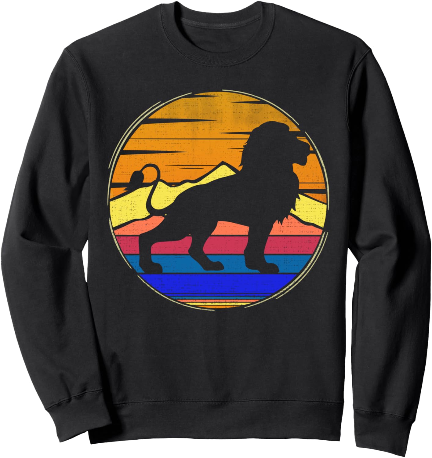 

Винтажная толстовка с изображением льва в стиле ретро на фоне заката, забавный подарок для любителя животных, черная (black 19-3911tcx), размер S Animal Loves Gift, Черный, Винтажная толстовка с изображением льва в стиле ретро на фоне заката, забавный под