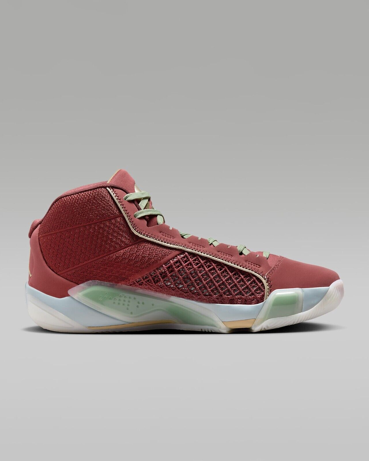 Кроссовки для баскетбола Air Jordan XXXVIII Chinese New Year FQ8894-600 мужские размер US 12 HE4 Greenline Gear, красный — фото 2