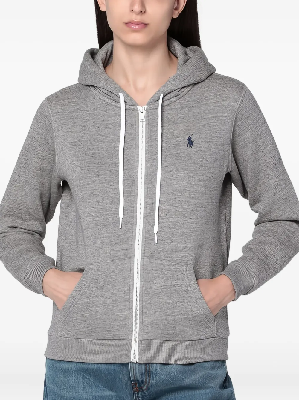 

Худи на молнии POLO RALPH LAUREN, серый