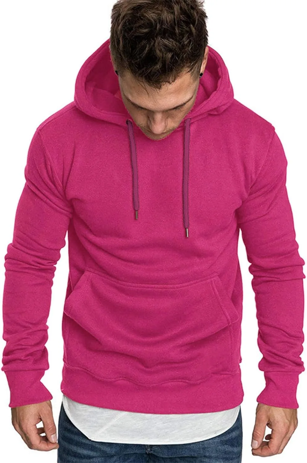 

Мужской худи с длинными рукавами и шнурком TSSOE