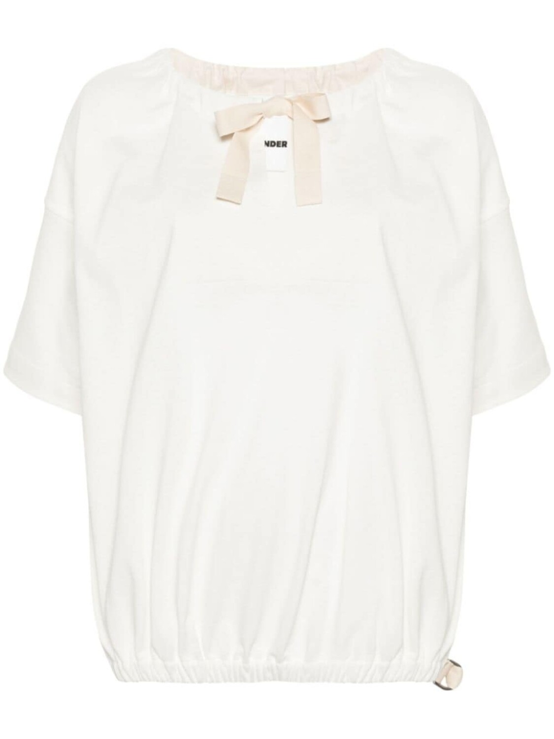 

Jil Sander блузка с бантом, белый