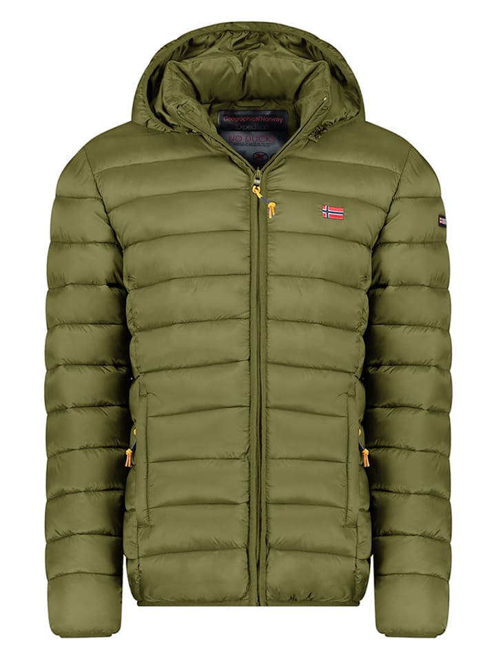 

Geographical Norway Стеганая куртка "Amigolor" оливкового цвета