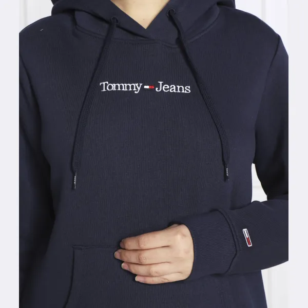 Толстовка обычного кроя с линейными засечками Tommy Hilfiger, синий — фото 4