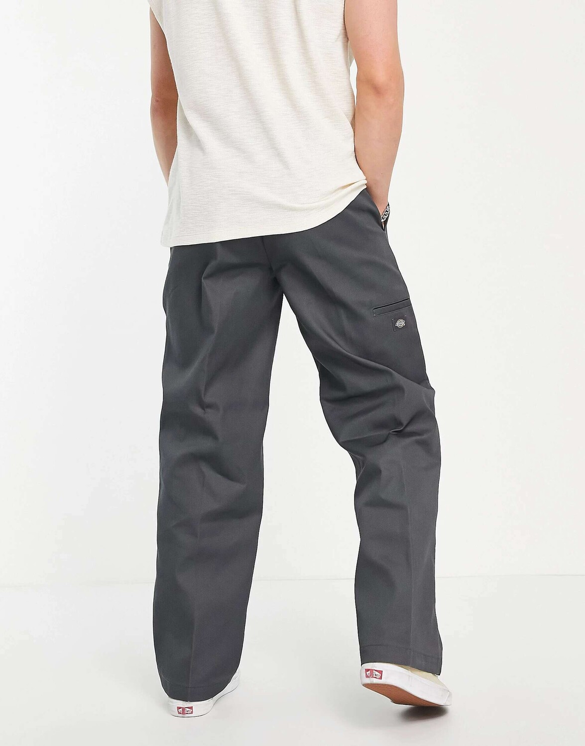 

Темно-серые брюки с двойным коленом Dickies, Серый, Темно-серые брюки с двойным коленом Dickies